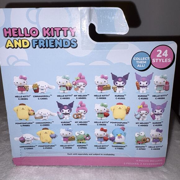 Hello Kitty & Friends 2 Figure Set Sweet & Salty Kuromi & Hello Kitty New - Picture 4 of 4